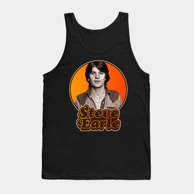 Retro Steve Earle Tribute Tank Top by darklordpug